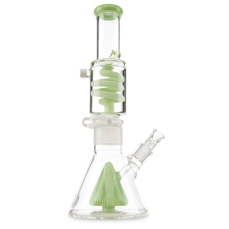 MAV Glass Slitted Pyramid Beaker Coil Slime