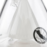 MAV Glass White Slitted Pyramid Perc