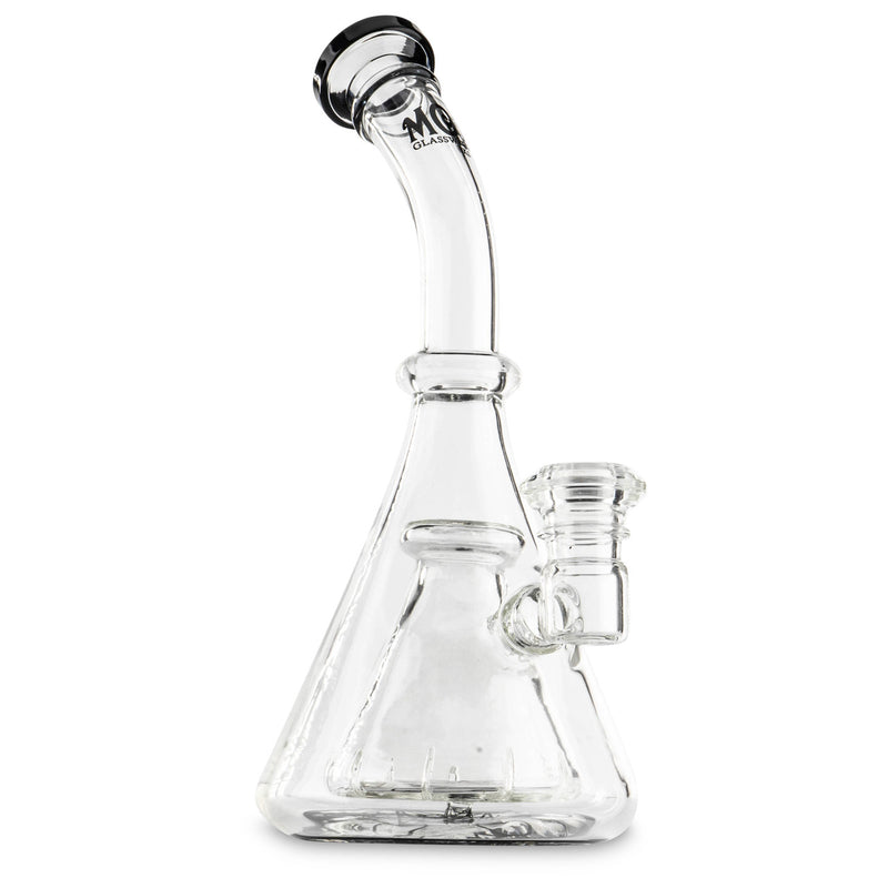 MOB Glass Black Collins Percolator Bubbler for dry herbs