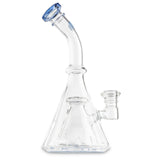 MOB Glass Blue Collins Percolator Bubbler used for smoking dry herbs