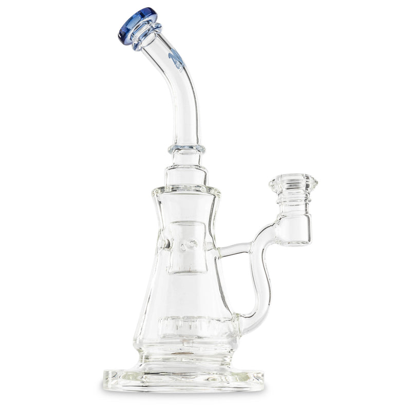 Blue MOB Glass Summit Bubbler  - Right