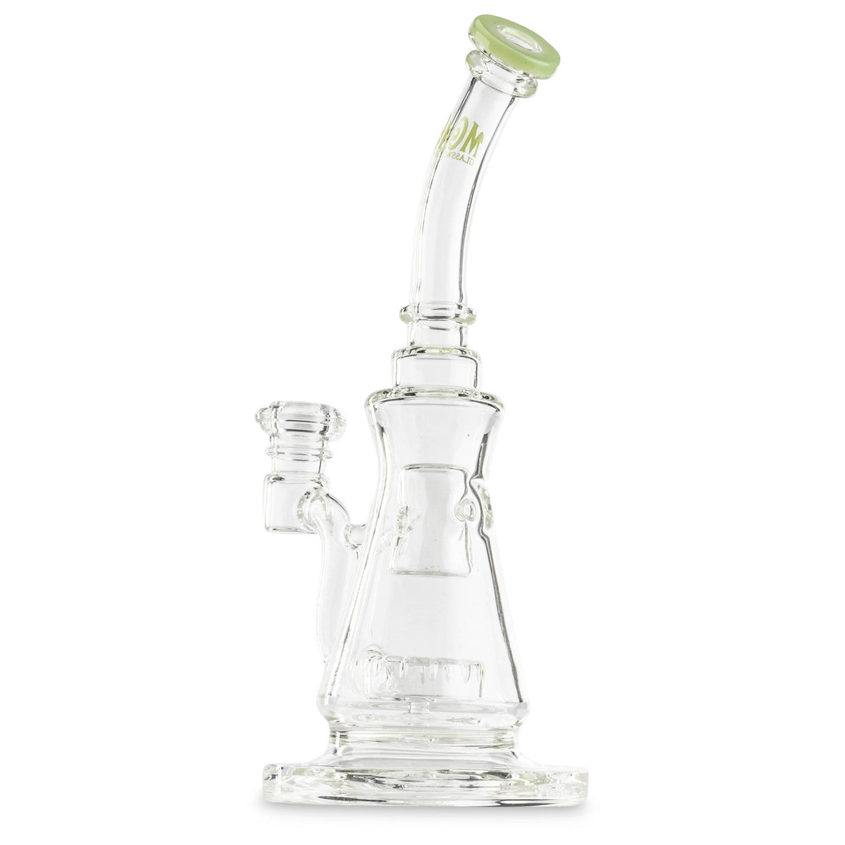 Light Green MOB Glass Summit Bubbler - Back