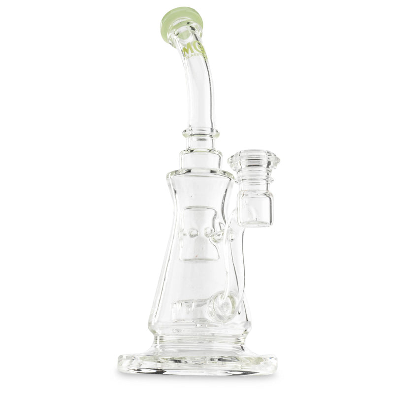 Light Green MOB Glass Summit Bubbler - Front