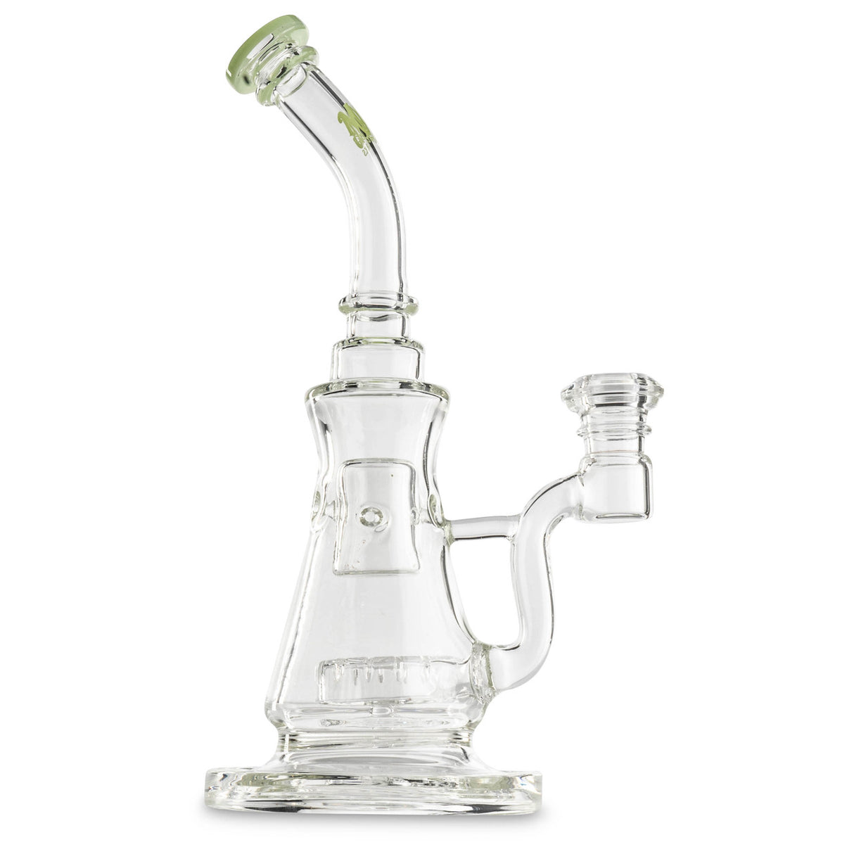 Light Green MOB Glass Summit Bubbler - Right