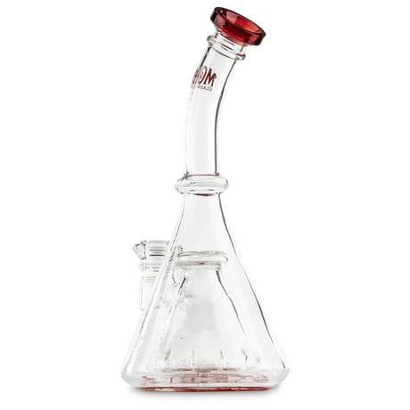 MOB Glass Red Collins Percolator Bubbler cheap glass pipe bong