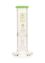 Affordable Straight Tube Glass Water Pipes Green Slime