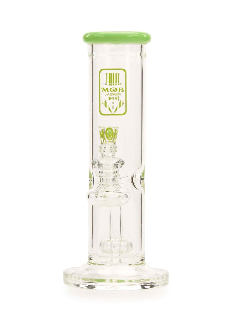 Affordable Straight Tube Glass Water Pipes Green Slime