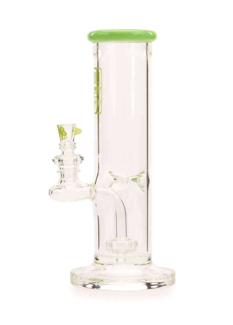 Affordable Straight Tube Glass Water Pipes Green Slime