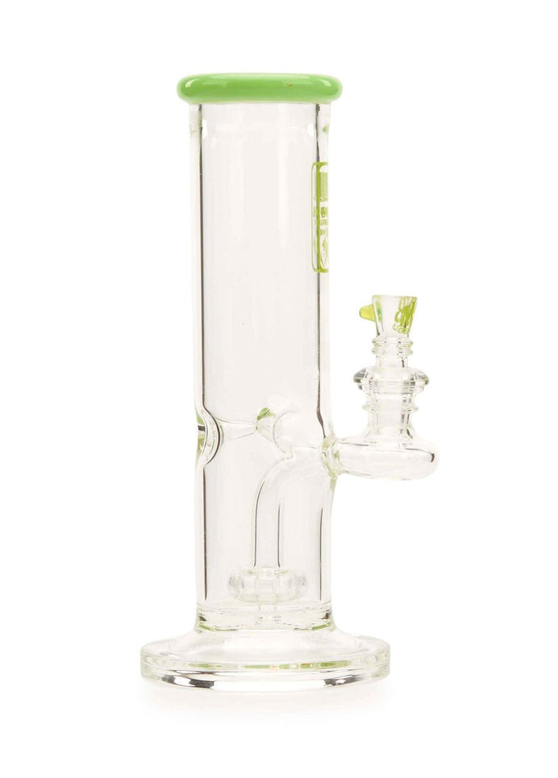 Affordable Straight Tube Glass Water Pipes Green Slime