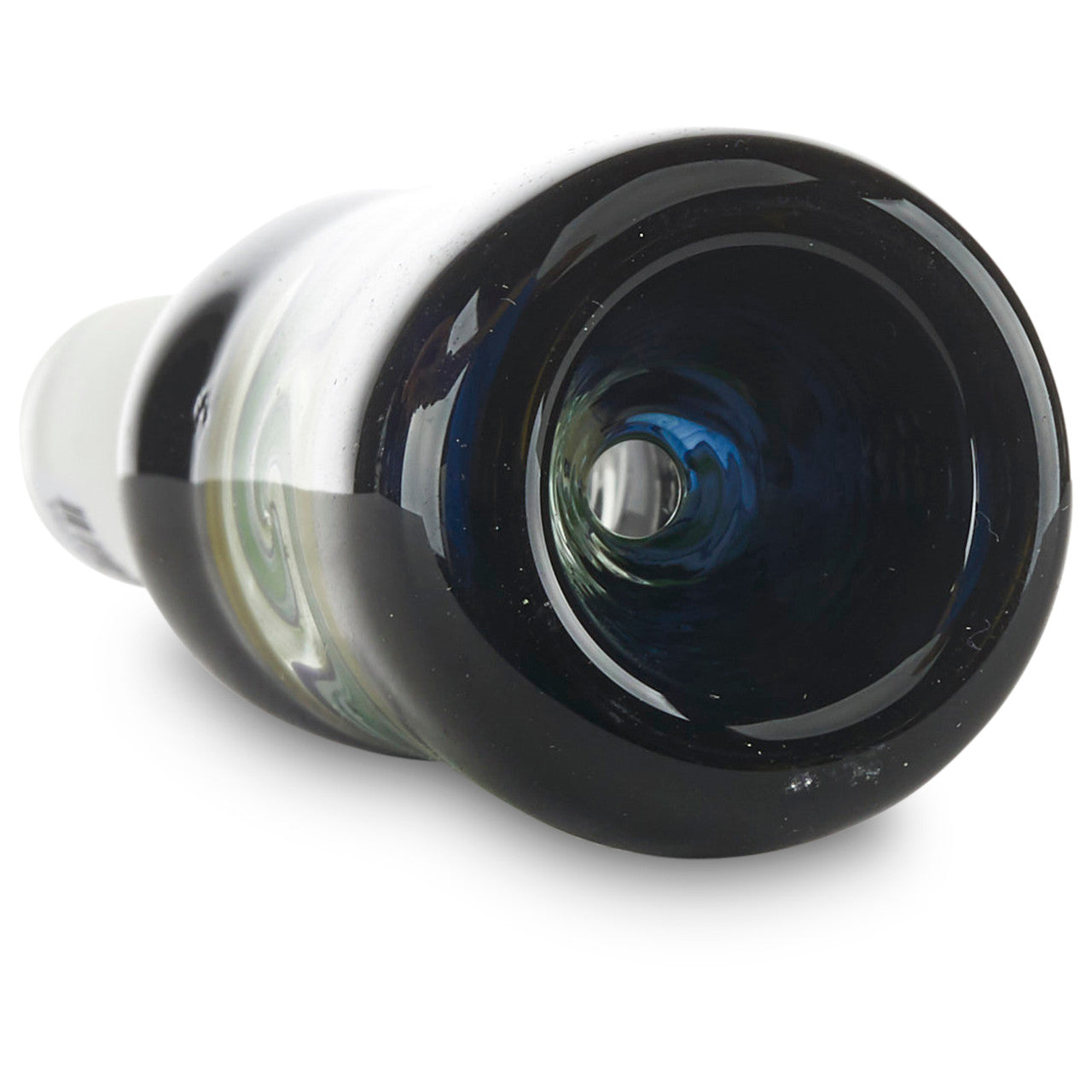 avocado swirl 14mm water pipe slide for dry herb