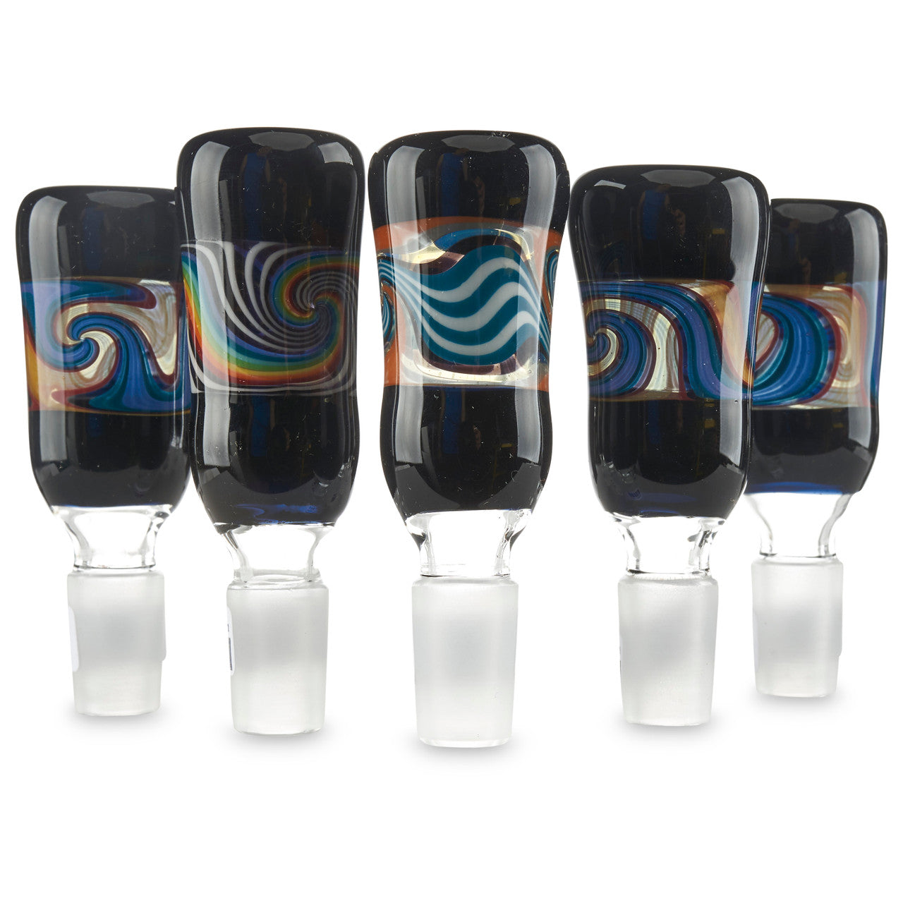 Rainbow Wig Wag Water pipe bowl 14mm for dry herb