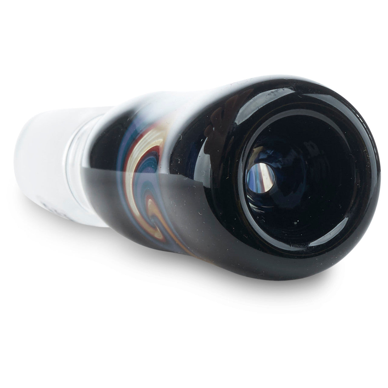 Rainbow Sherbet 18mm glass slide for dry herb