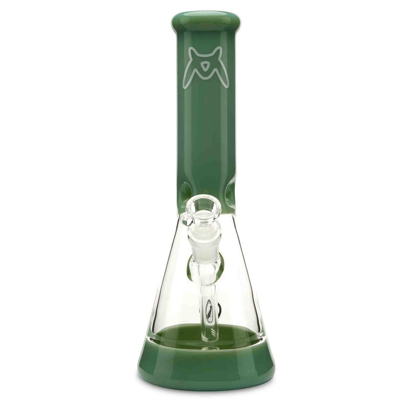 Mav Glass Full Color 18in Beaker water pipe for dry herb seafoam