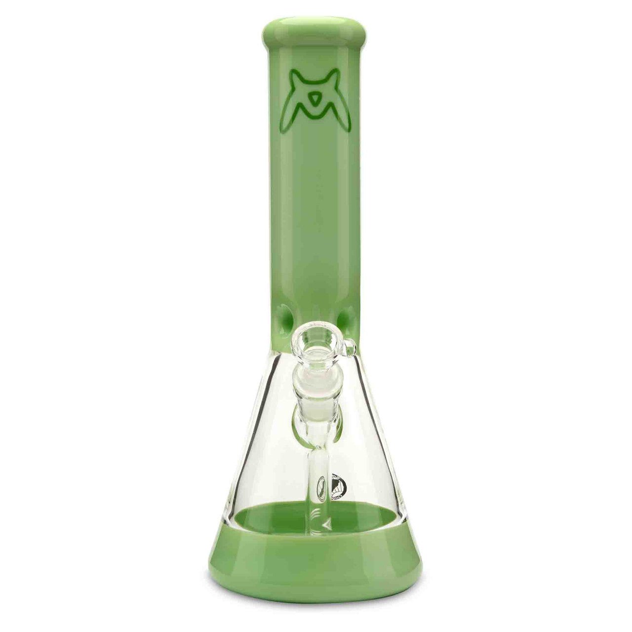 Mav Glass Full Color 18in Beaker water pipe for dry herb slime
