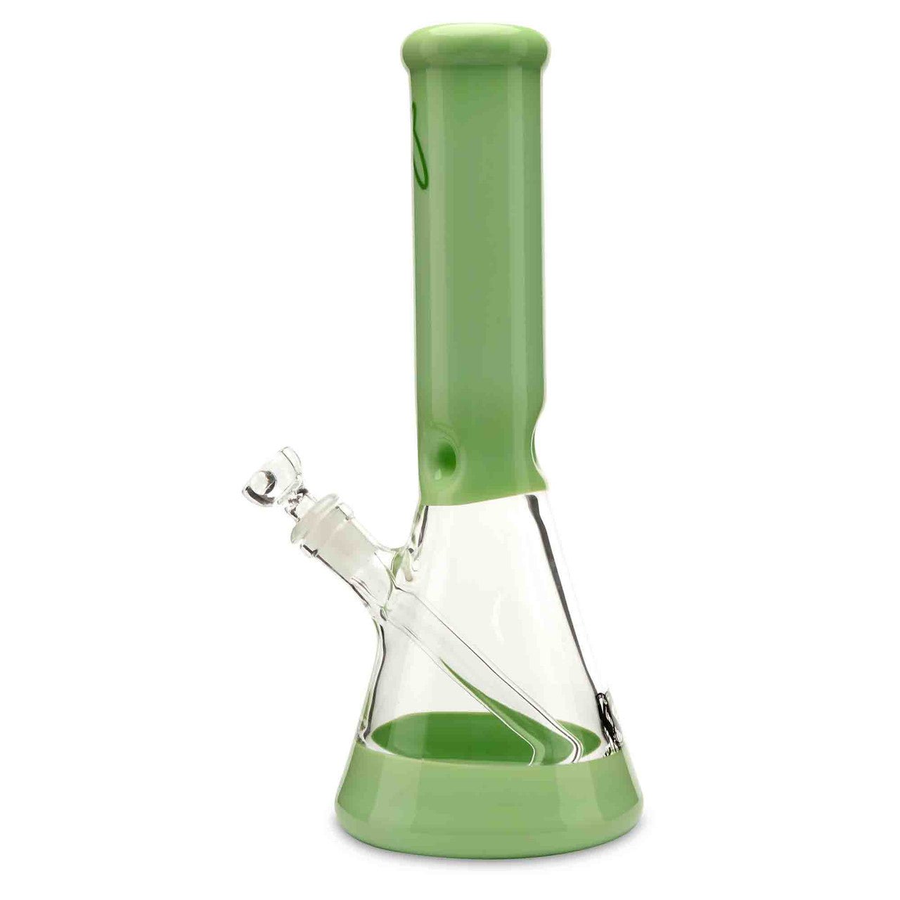 Mav Glass Full Color 18in Beaker water pipe for dry herb slime
