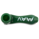 MAV Glass Sherlock Mini glass dry herb hand pipe top view forest