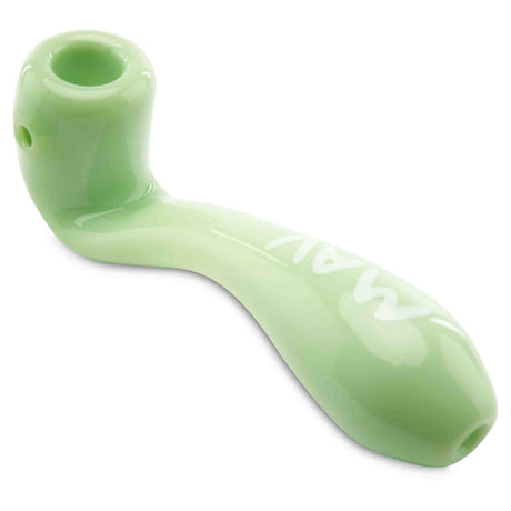 MAV Glass sherlock dry herb hand pipe angled view