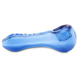 MAV Glass Professional Dry Herb Hand Pipe side view ink blue