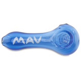 MAV Glass Professional Dry Herb Hand Pipe top view ink blue