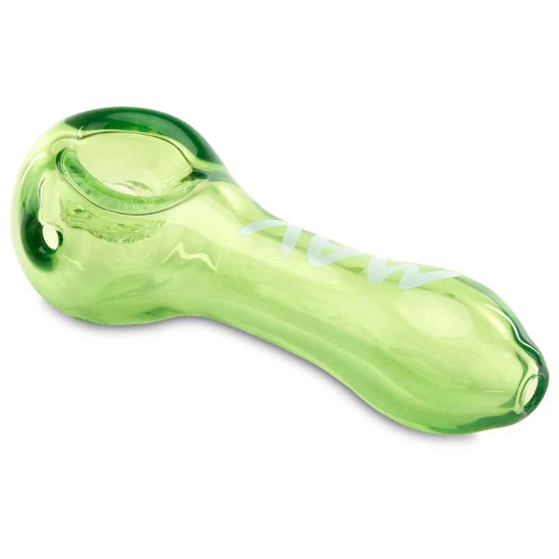 MAV Glass Professional Dry Herb Hand Pipe angled view ooze