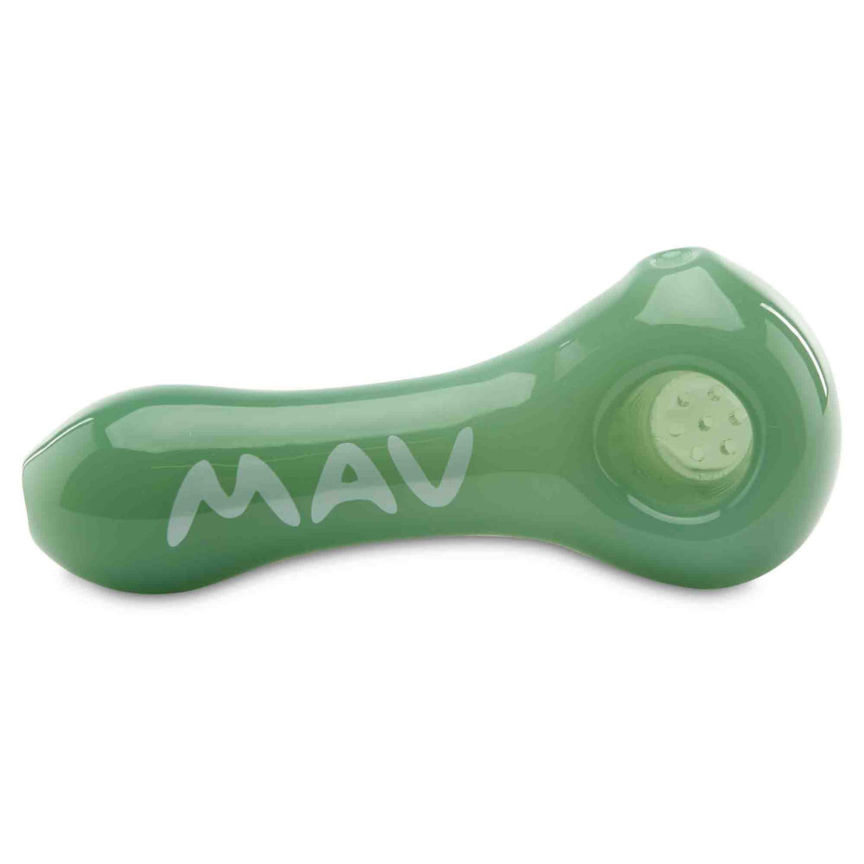 MAV Glass Professional Dry Herb Hand Pipe top view forest