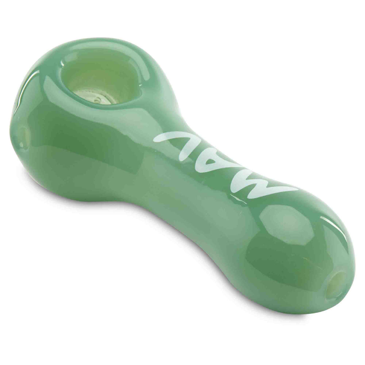MAV Glass Professional Dry Herb Hand Pipe angled view forest