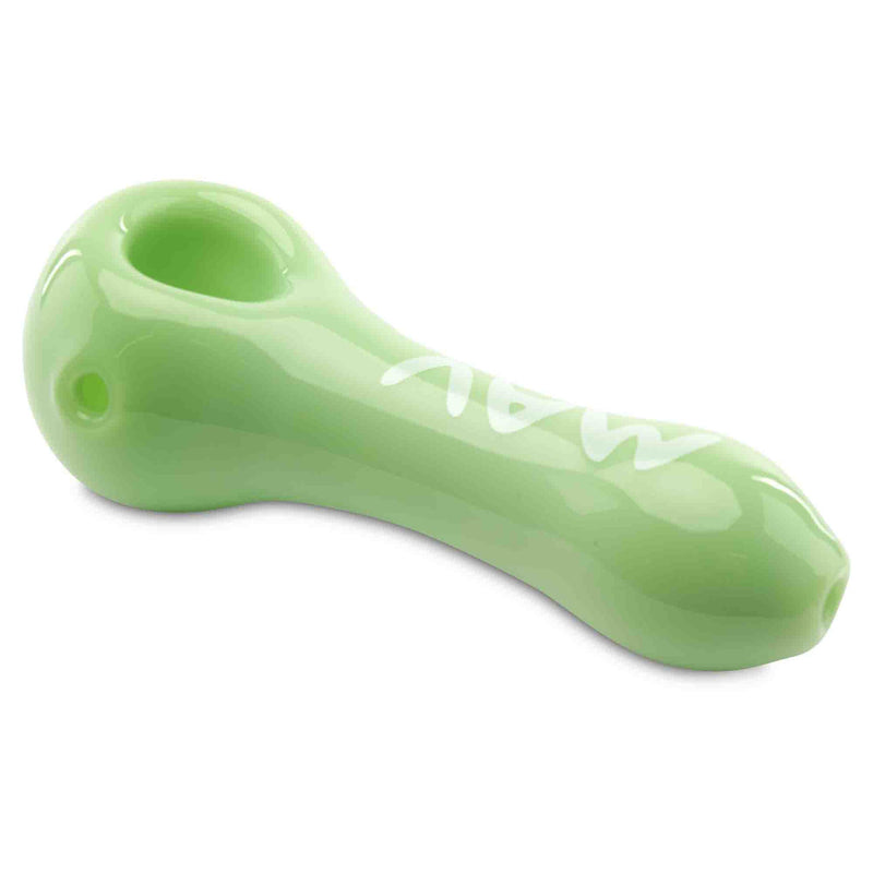 MAV Glass Professional Dry Herb Hand Pipe angled view slime