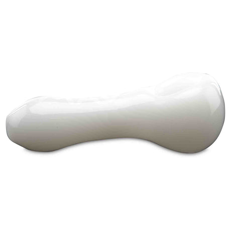 MAV Glass Professional Dry Herb Hand Pipe side view white