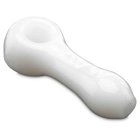 MAV Glass Professional Dry Herb Hand Pipe angeld view white