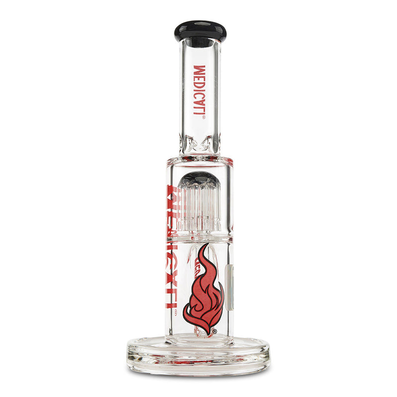 Medicali 10" 8-Tree Straight water pipe for dry herb