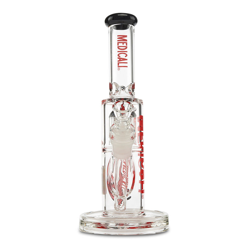 Medicali 10" 8-Tree Straight water pipe for dry herb