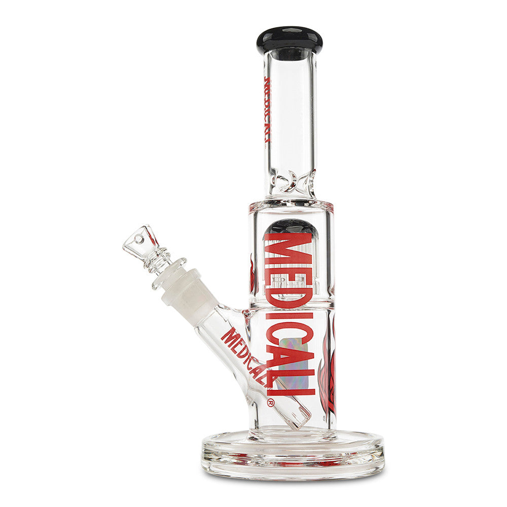 Medicali 10" 8-Tree Straight water pipe for dry herb