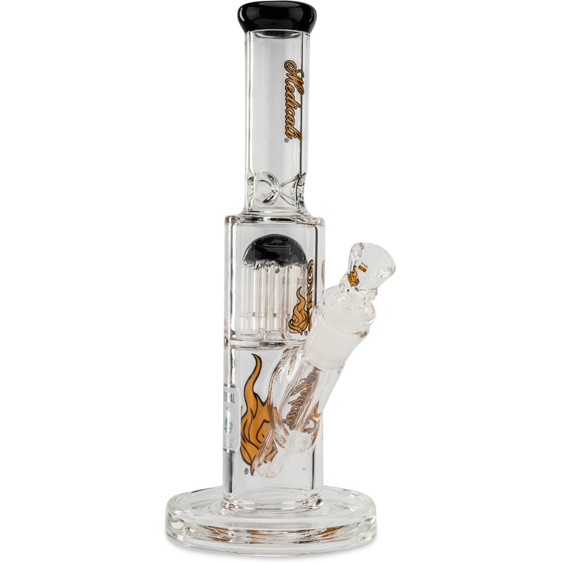 Medicali 10" 8-Tree Straight water pipe for dry herb