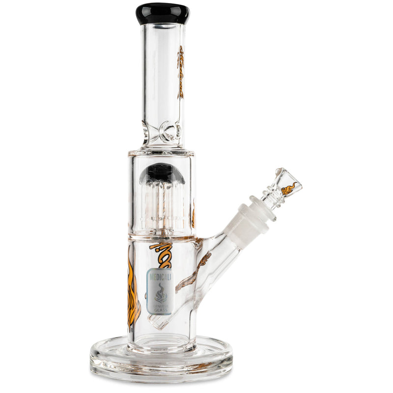 Medicali 10" 8-Tree Straight water pipe for dry herb