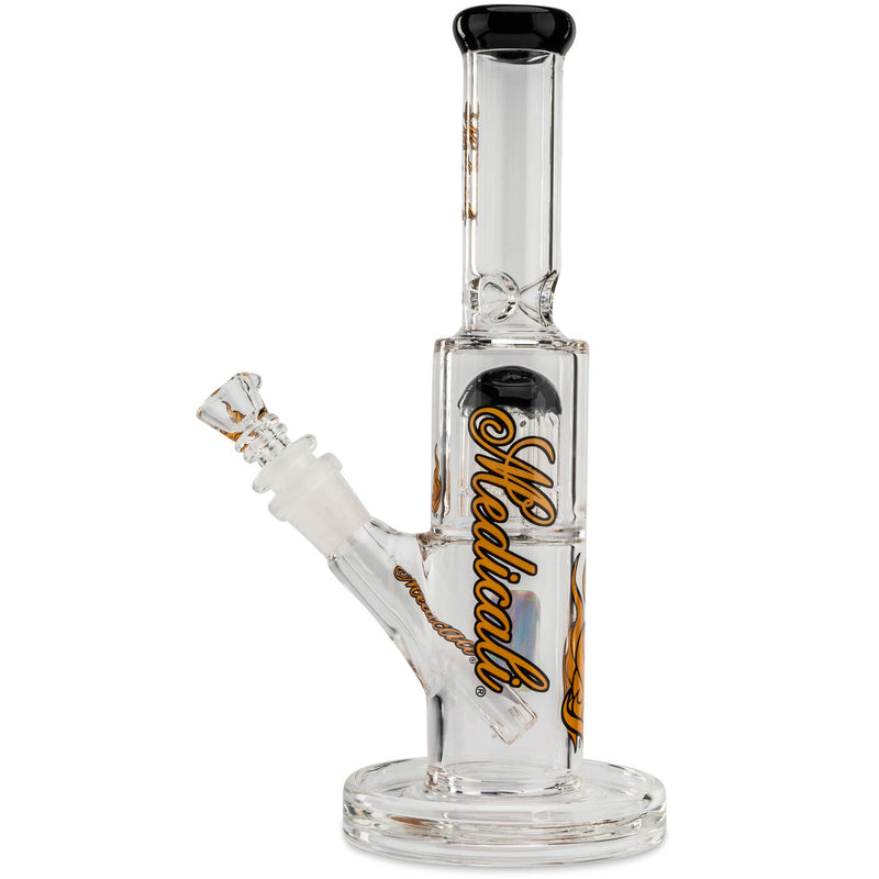 Medicali 10" 8-Tree Straight water pipe for dry herb