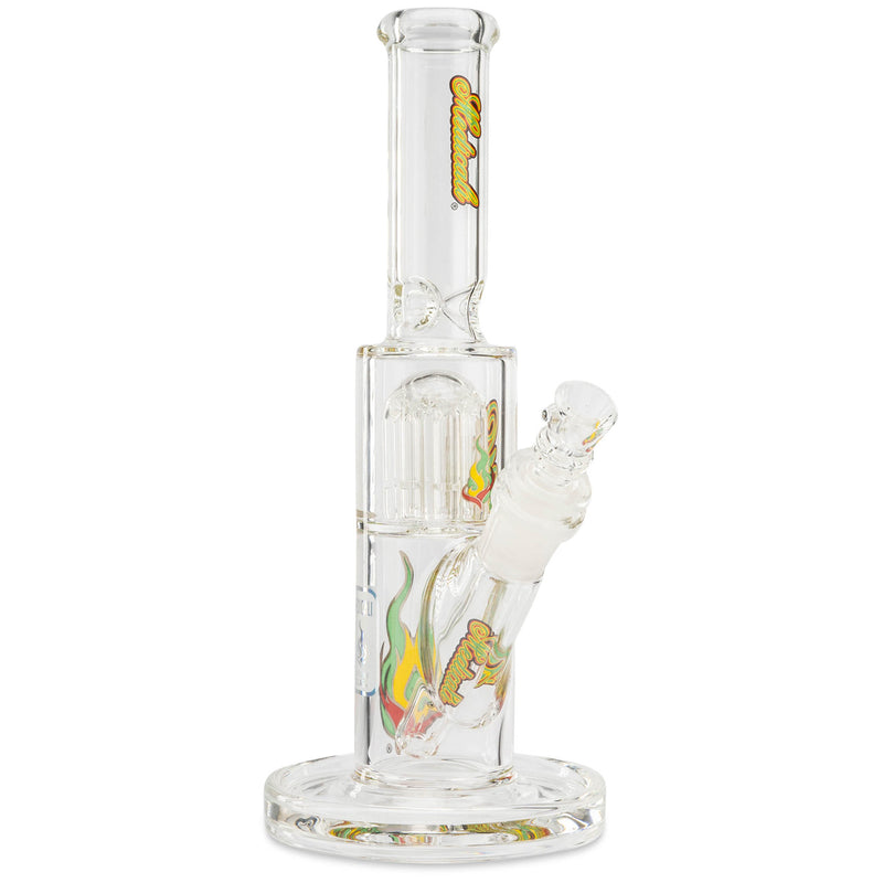 Medicali 10" 8-Tree Straight water pipe for dry herb