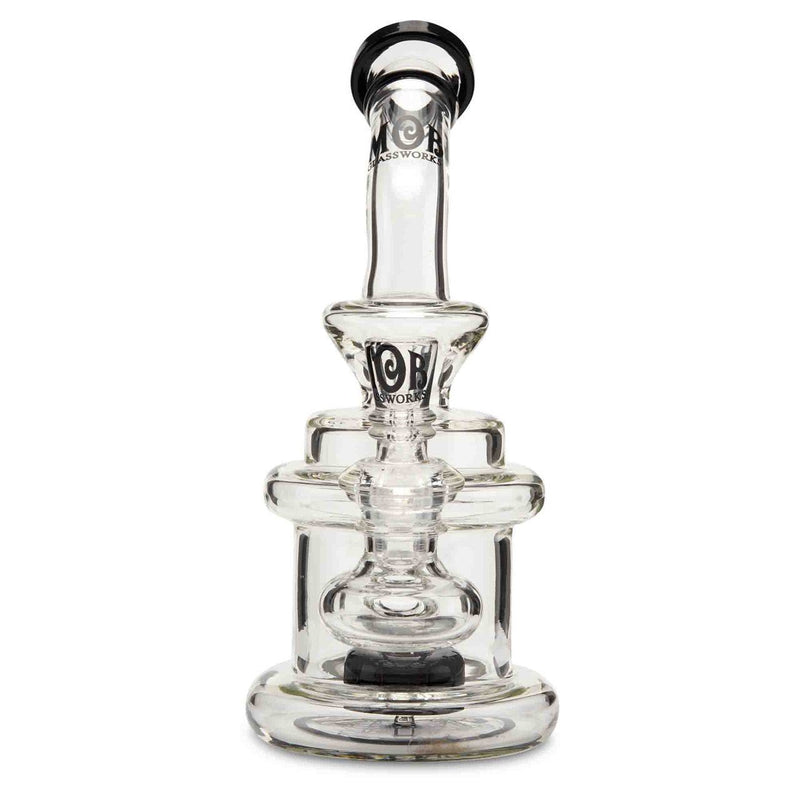 MOB Glass Apex water pipe for dry herb black