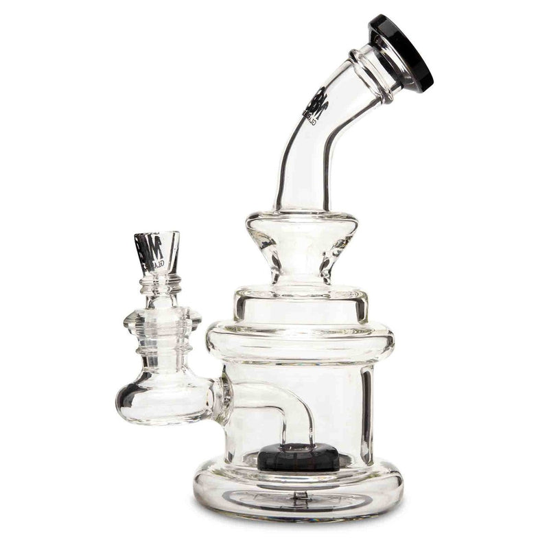 MOB Glass Apex water pipe for dry herb black