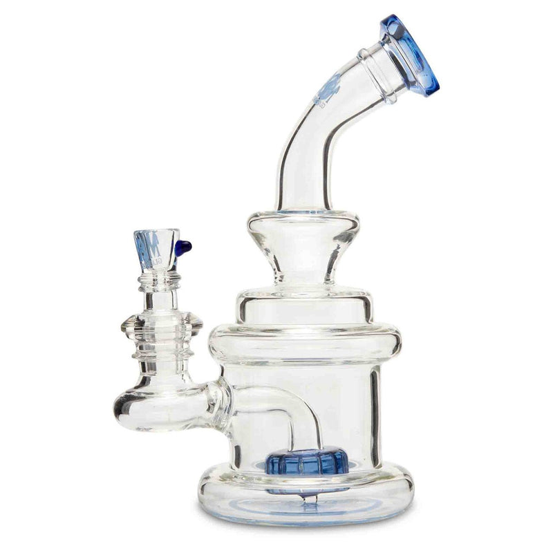 MOB Glass Apex water pipe for dry herb blue