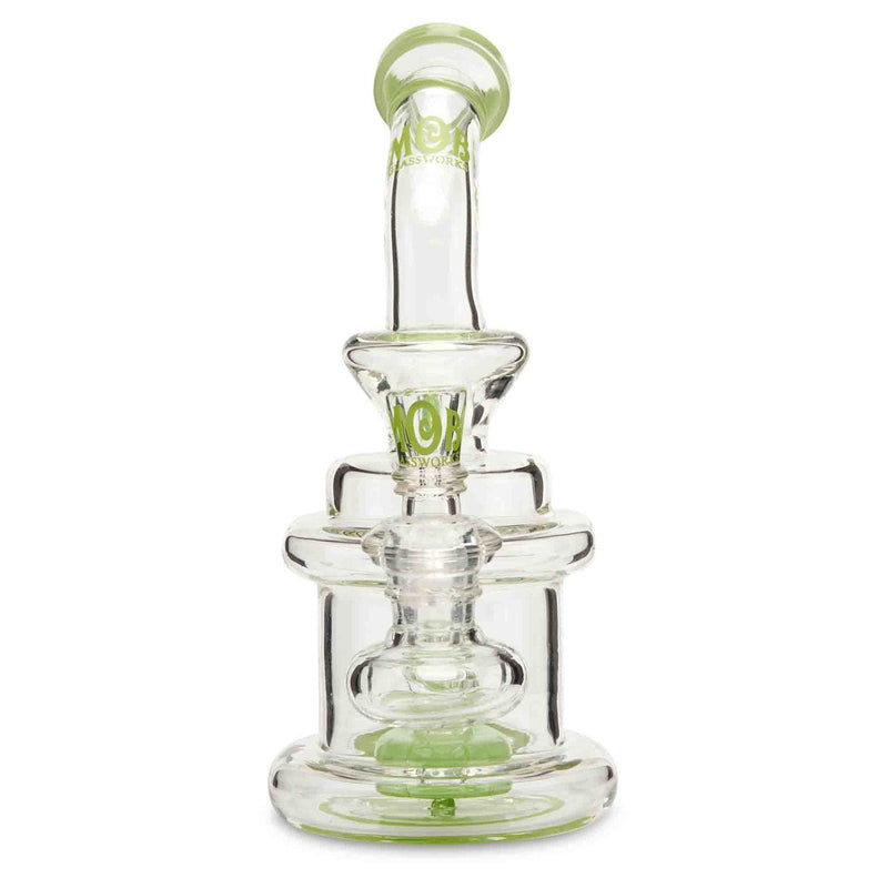 MOB Glass Apex water pipe for dry herb green