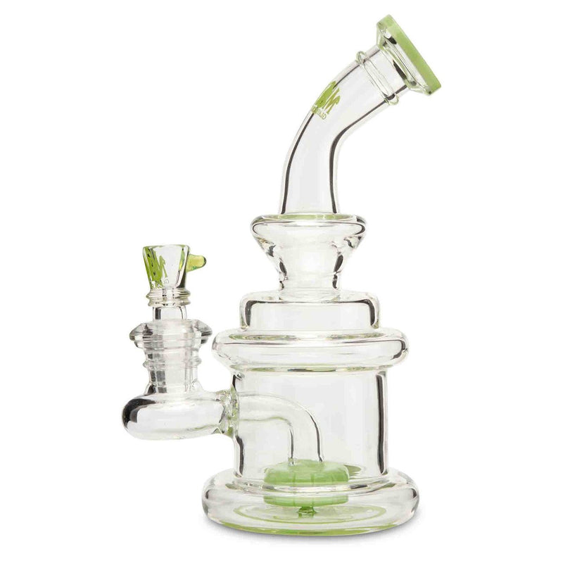 MOB Glass Apex water pipe for dry herb green
