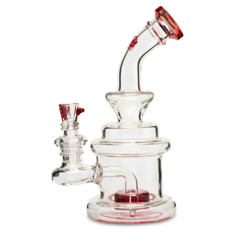 MOB Glass Apex water pipe for dry herb red