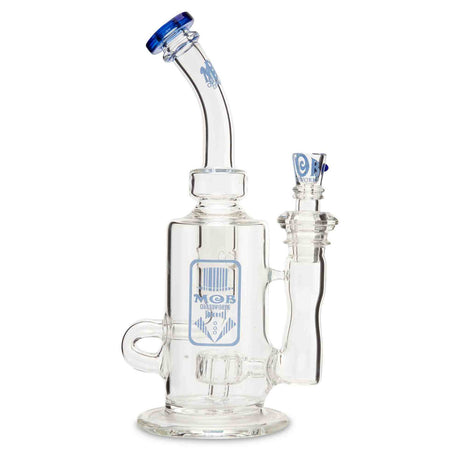 MOB Glass Internal Klein Recycler Rig  Premium Thick Scientific Glass Blue Dream Color