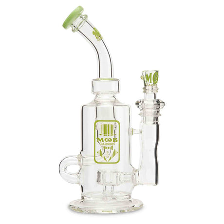 MOB Glass Internal Klein Recycler Rig  Premium Thick Scientific Glass Green Slyme Color