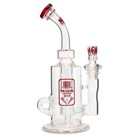 MOB Glass Internal Klein Recycler Rig  Premium Thick Scientific Glass Red Color