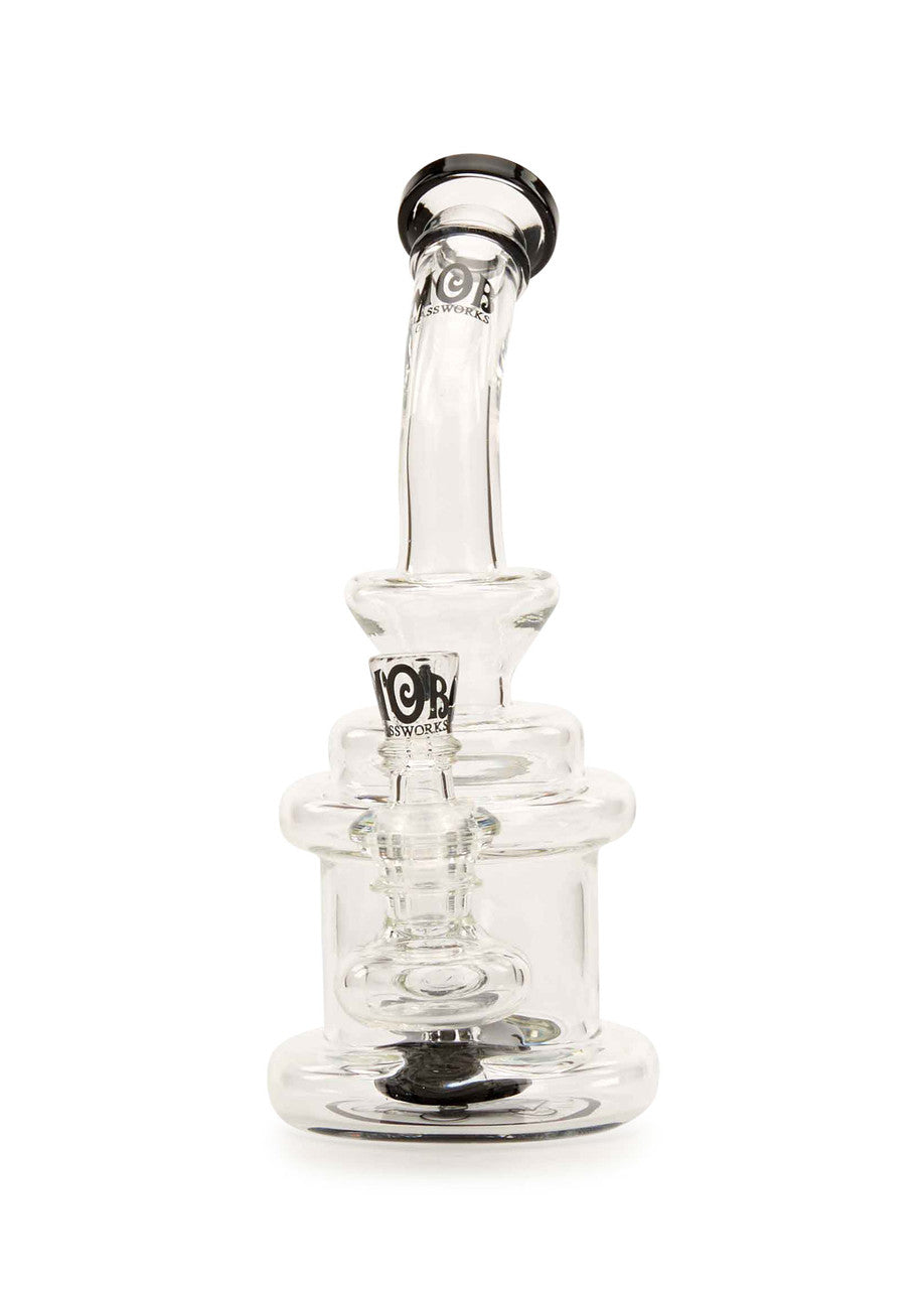 MOB Glass Pinnacle Mini Bubbler Water Pipe Smoke