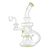 Mob Glass Quad Pillar Recycler Dab Rig 8