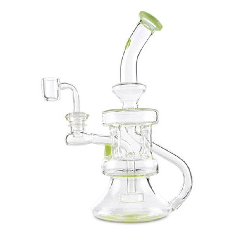 Mob Glass Quad Pillar Recycler Dab Rig 8