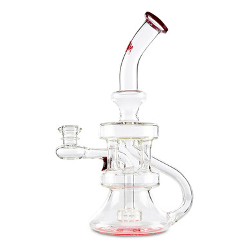 Mob Glass Quad Pillar Recycler Dab Rig 3
