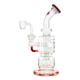 Mob Glass Straight Fab sideview in the color red